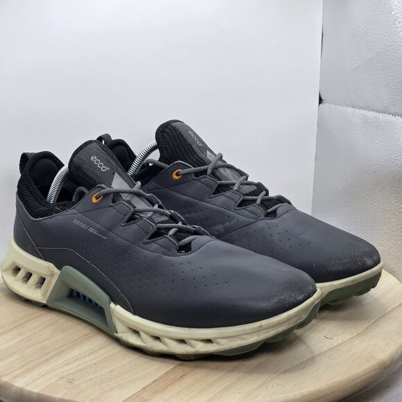 Mens Size 10.5 - ECCO Biom C4 Golf Shoes Wide Gray White Gore-Tex Spikeless - Picture 5 of 11